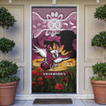 Personalised Sea Eagles Rugby ANZAC Day Door Cover Last Post Poppy We Will Remember Them