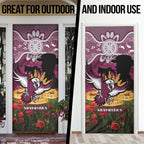 Personalised Sea Eagles Rugby ANZAC Day Door Cover Last Post Poppy We Will Remember Them