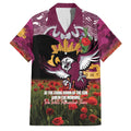 Personalised Sea Eagles Rugby ANZAC Day Family Matching Mermaid Dress and Hawaiian Shirt Last Post Poppy We Will Remember Them