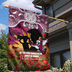 Personalised Sea Eagles Rugby ANZAC Day Garden Flag Last Post Poppy We Will Remember Them