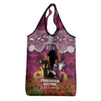 Personalised Sea Eagles Rugby ANZAC Day Grocery Bag Last Post Poppy We Will Remember Them