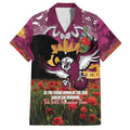 Personalised Sea Eagles Rugby ANZAC Day Hawaiian Shirt Last Post Poppy We Will Remember Them