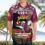 Personalised Sea Eagles Rugby ANZAC Day Hawaiian Shirt Last Post Poppy We Will Remember Them
