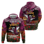 Personalised Sea Eagles Rugby ANZAC Day Hoodie Last Post Poppy We Will Remember Them