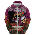 Personalised Sea Eagles Rugby ANZAC Day Hoodie Last Post Poppy We Will Remember Them