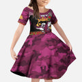 Personalised Sea Eagles Rugby ANZAC Day Kid Short Sleeve Dress Last Post Poppy We Will Remember Them