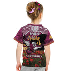 Personalised Sea Eagles Rugby ANZAC Day Kid T Shirt Last Post Poppy We Will Remember Them