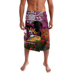 Personalised Sea Eagles Rugby ANZAC Day Lavalava Last Post Poppy We Will Remember Them