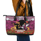 Personalised Sea Eagles Rugby ANZAC Day Leather Tote Bag Last Post Poppy We Will Remember Them