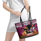 Personalised Sea Eagles Rugby ANZAC Day Leather Tote Bag Last Post Poppy We Will Remember Them