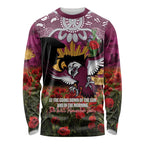 Personalised Sea Eagles Rugby ANZAC Day Long Sleeve Shirt Last Post Poppy We Will Remember Them