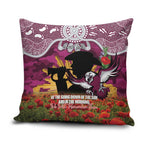 Personalised Sea Eagles Rugby ANZAC Day Pillow Cover Last Post Poppy We Will Remember Them