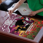 Personalised Sea Eagles Rugby ANZAC Day Puzzle Last Post Poppy We Will Remember Them