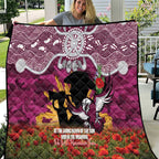 Personalised Sea Eagles Rugby ANZAC Day Quilt Last Post Poppy We Will Remember Them