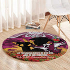 Personalised Sea Eagles Rugby ANZAC Day Round Carpet Last Post Poppy We Will Remember Them