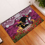 Personalised Sea Eagles Rugby ANZAC Day Rubber Doormat Last Post Poppy We Will Remember Them