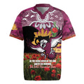 Personalised Sea Eagles Rugby ANZAC Day Rugby Jersey Last Post Poppy We Will Remember Them