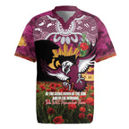 Personalised Sea Eagles Rugby ANZAC Day Rugby Jersey Last Post Poppy We Will Remember Them