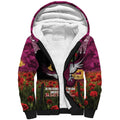 Personalised Sea Eagles Rugby ANZAC Day Sherpa Hoodie Last Post Poppy We Will Remember Them