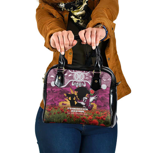 Personalised Sea Eagles Rugby ANZAC Day Shoulder Handbag Last Post Poppy We Will Remember Them