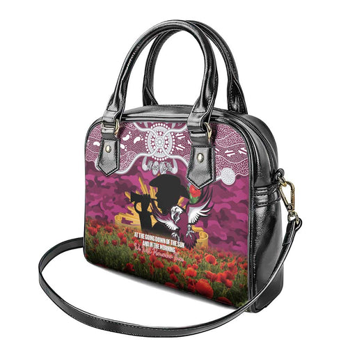 Personalised Sea Eagles Rugby ANZAC Day Shoulder Handbag Last Post Poppy We Will Remember Them
