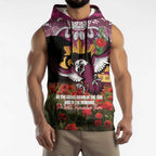 Personalised Sea Eagles Rugby ANZAC Day Sleeveless Hoodie Last Post Poppy We Will Remember Them