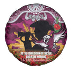 Personalised Sea Eagles Rugby ANZAC Day Spare Tire Cover Last Post Poppy We Will Remember Them
