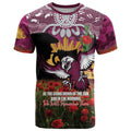 Personalised Sea Eagles Rugby ANZAC Day T Shirt Last Post Poppy We Will Remember Them