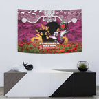 Personalised Sea Eagles Rugby ANZAC Day Tapestry Last Post Poppy We Will Remember Them