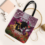 Personalised Sea Eagles Rugby ANZAC Day Tote Bag Last Post Poppy We Will Remember Them