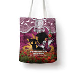 Personalised Sea Eagles Rugby ANZAC Day Tote Bag Last Post Poppy We Will Remember Them