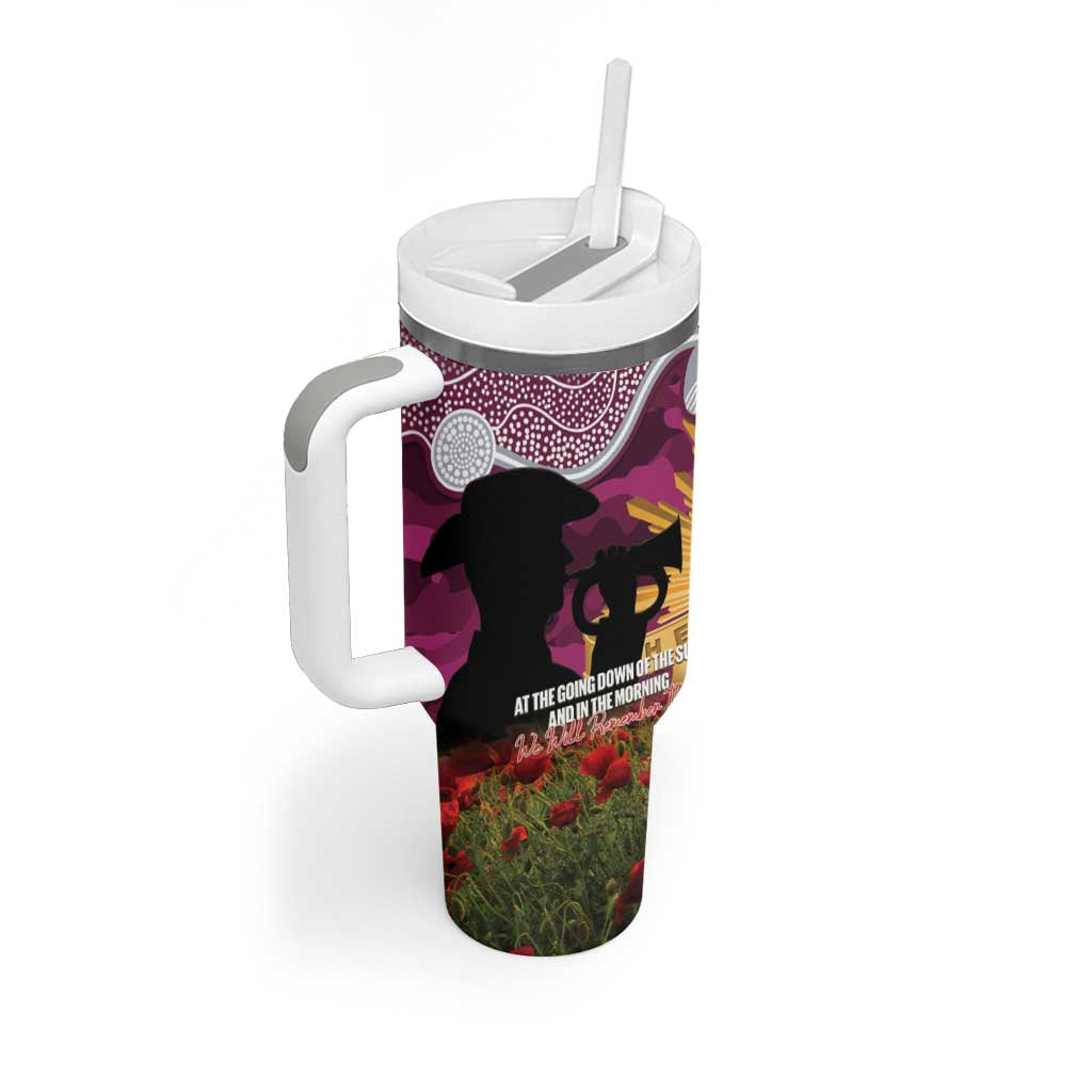 Personalised Sea Eagles Rugby ANZAC Day Tumbler With Handle Last Post Poppy We Will Remember Them