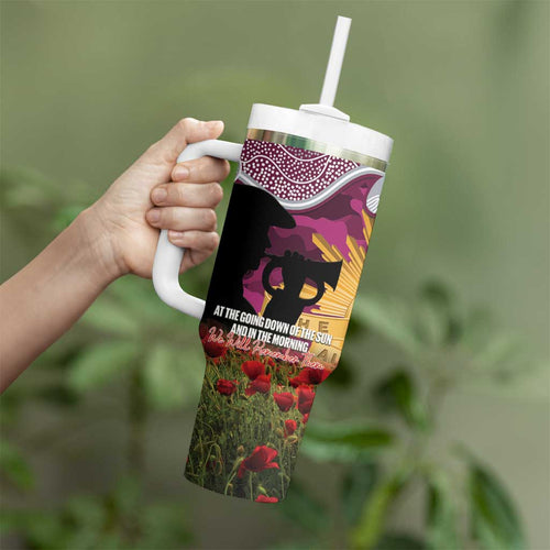 Personalised Sea Eagles Rugby ANZAC Day Tumbler With Handle Last Post Poppy We Will Remember Them