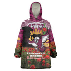 Personalised Sea Eagles Rugby ANZAC Day Wearable Blanket Hoodie Last Post Poppy We Will Remember Them