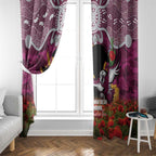 Personalised Sea Eagles Rugby ANZAC Day Window Curtain Last Post Poppy We Will Remember Them