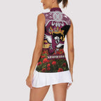 Personalised Sea Eagles Rugby ANZAC Day Women Sleeveless Polo Shirt Last Post Poppy We Will Remember Them