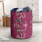 Australia Queensland Day Laundry Basket Koala With Map Aboriginal Art