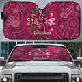 Australia Queensland Day Auto Sun Shade Koala With Map Aboriginal Art