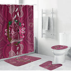 Australia Queensland Day Bathroom Set Koala With Map Aboriginal Art