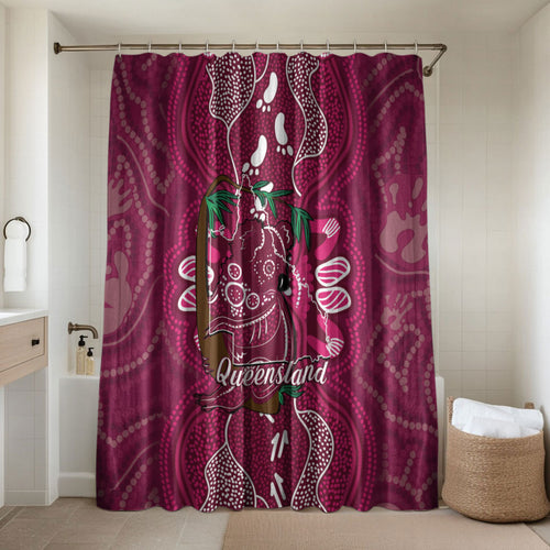 Australia Queensland Day Bathroom Set Koala With Map Aboriginal Art