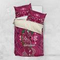 Australia Queensland Day Bedding Set Koala With Map Aboriginal Art