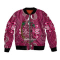 Australia Queensland Day Bomber Jacket Koala With Map Aboriginal Art