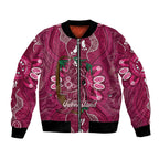 Australia Queensland Day Bomber Jacket Koala With Map Aboriginal Art