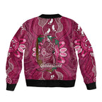 Australia Queensland Day Bomber Jacket Koala With Map Aboriginal Art