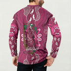 Australia Queensland Day Button Sweatshirt Koala With Map Aboriginal Art