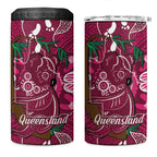 Australia Queensland Day 4 in 1 Can Cooler Tumbler Koala With Map Aboriginal Art