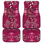 Australia Queensland Day Car Mats Koala With Map Aboriginal Art