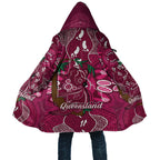 Australia Queensland Day Cloak Koala With Map Aboriginal Art