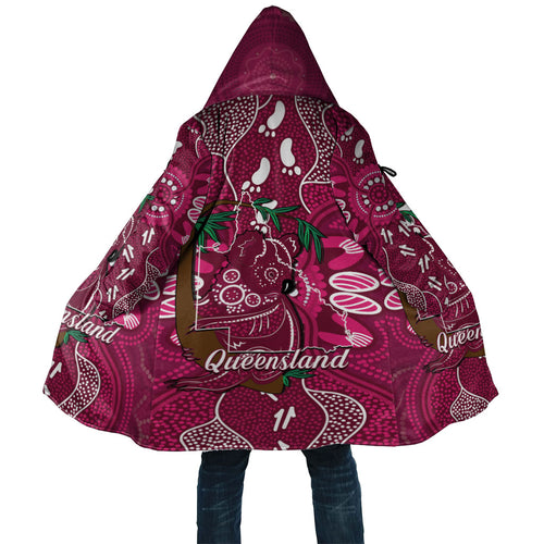 Australia Queensland Day Cloak Koala With Map Aboriginal Art