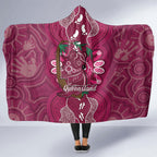 Australia Queensland Day Hooded Blanket Koala With Map Aboriginal Art